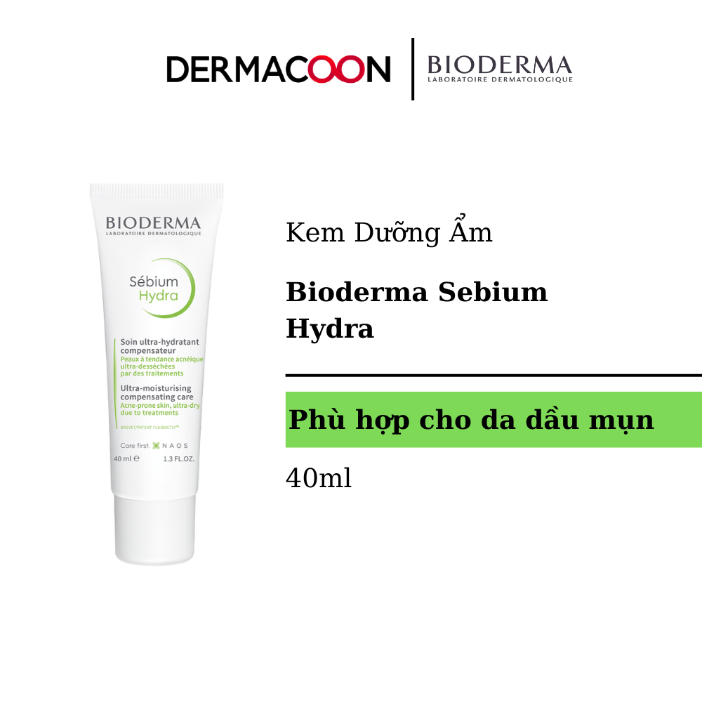 Kem Dưỡng Ẩm Cho Da Mụn Bioderma Sebium Hydra 40ml