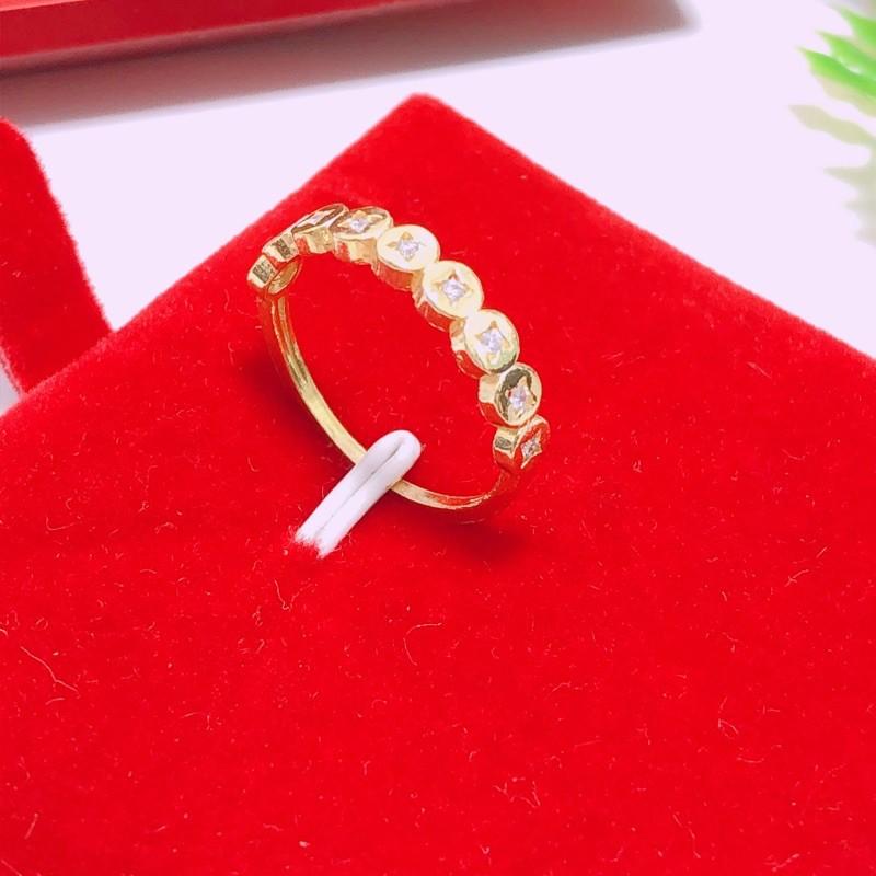 Nhẫn kim tiền bạc ta, nhẫn tài lộc, nhẫn đồng tiền nhỏ xinh