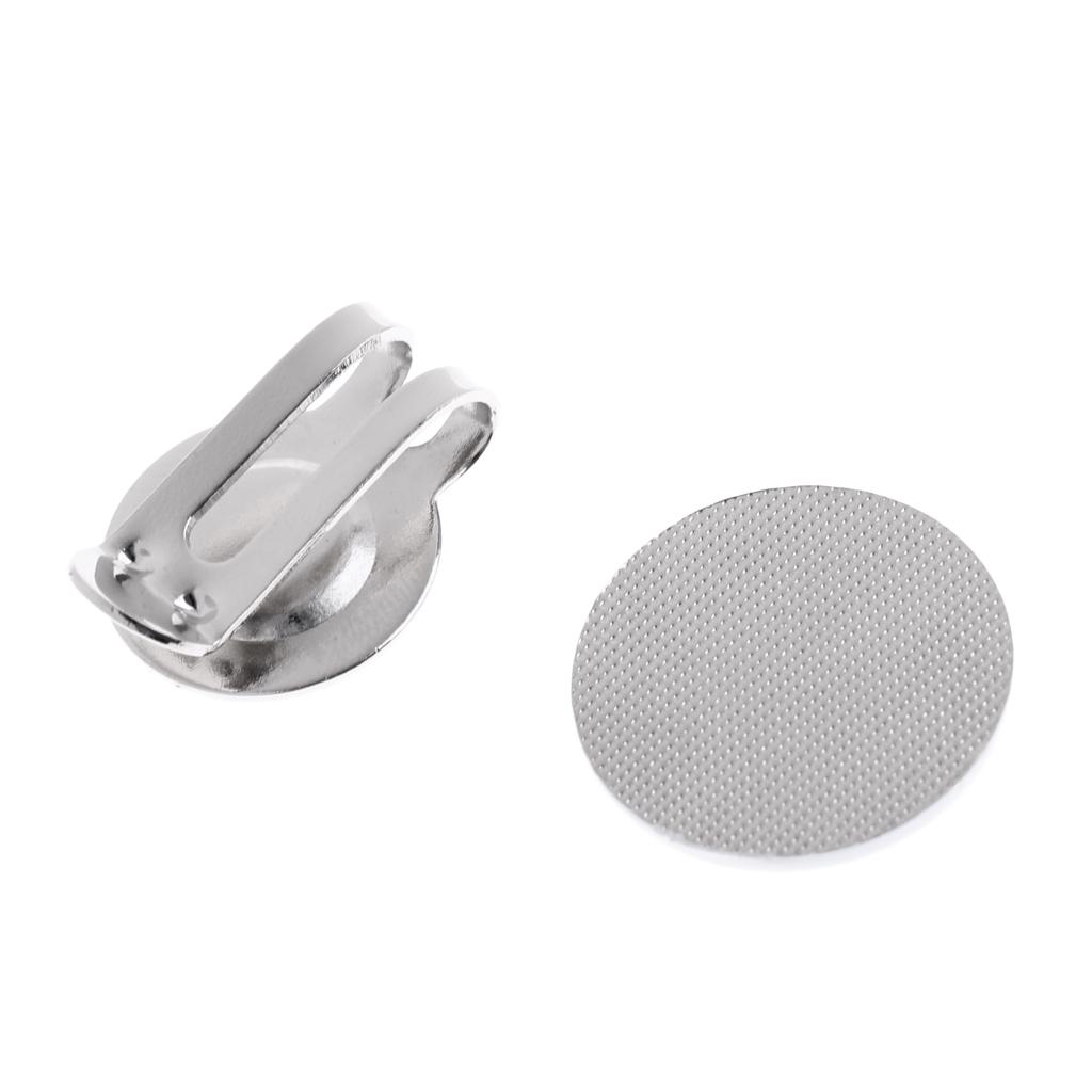 Sturdy Alloy White Flower Magnetic Golf Ball Marker Clip On Cap Visor Gift