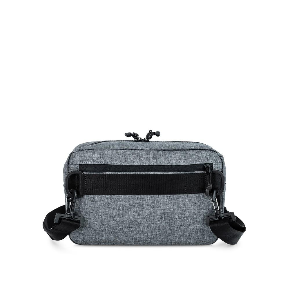 Túi đeo chéo HIER màu xám đựng Ipad dưới 10.2 inch -8 ngăn -chống nước -có đệm chống sốc kèm đai an toàn-BH trọn đời