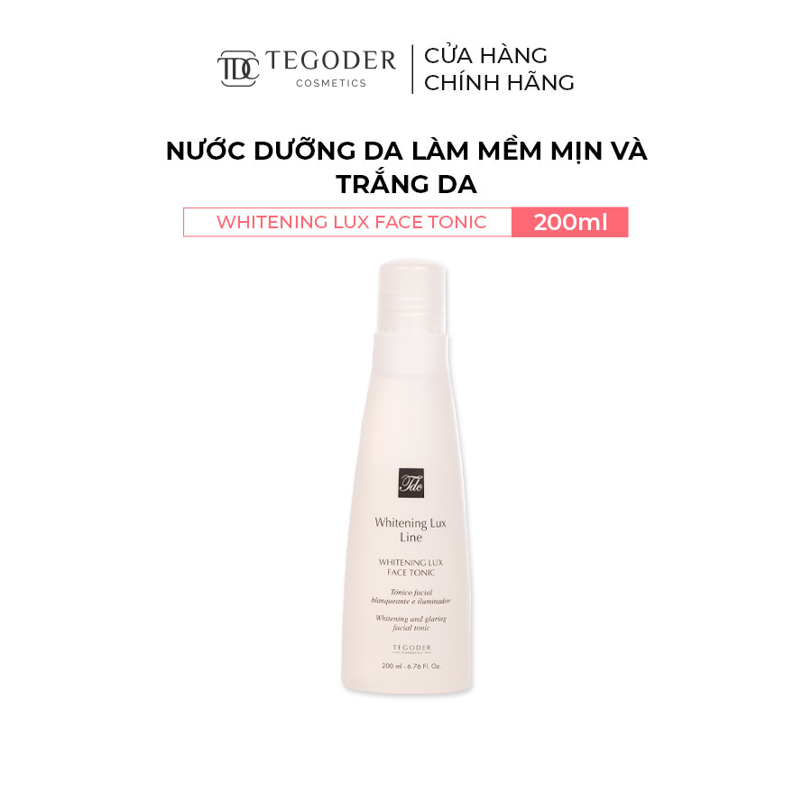 Nước dưỡng da làm mềm mịn và trắng da Tegoder Whitening Lux face tonic 200 ml mã 4991