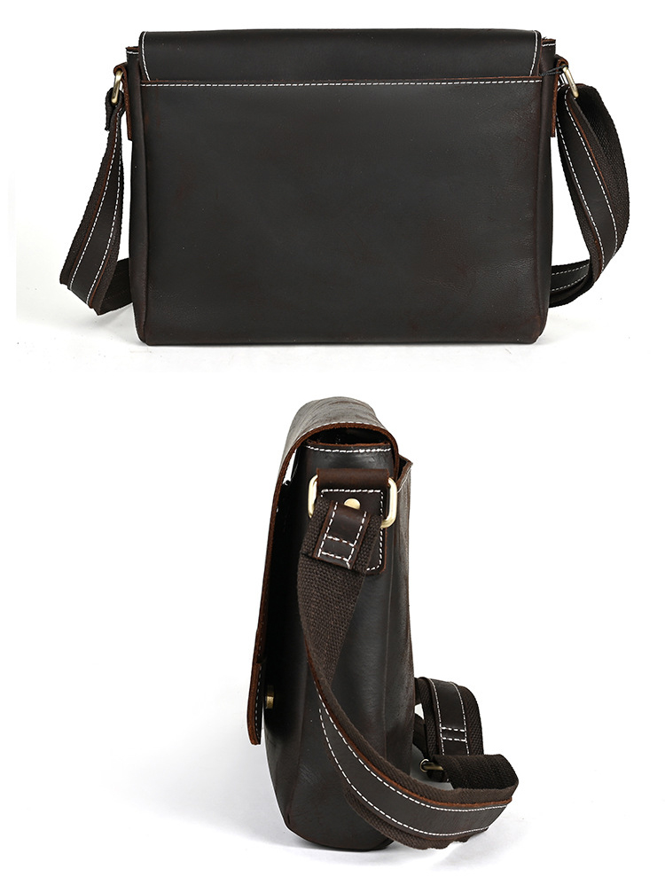 Túi đeo chéo nam DA BÒ  thật phong cách mới - DCN9460