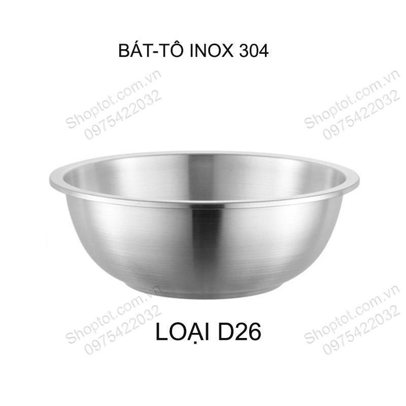 BÁT-TÔ BẰNG INOX 304 TRỘN BỘT LÀM BÁNH, ĐỂ ĐỒ ĂN ĐA NĂNG