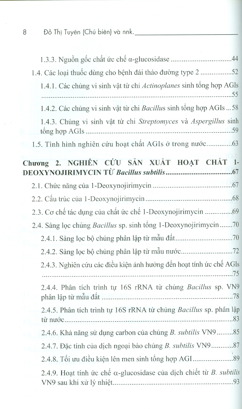 Hoạt Chất Ức Chế Α-Glucosidase Từ Vi Sinh Vật Ứng Dụng Trong Hỗ Trợ Điều Trị Bệnh Đái Tháo Đường Type 2 (Bộ Sách Chuyên Khảo Ứng Dụng Và Phát Triển Công Nghê Cao) (Bìa Cứng)