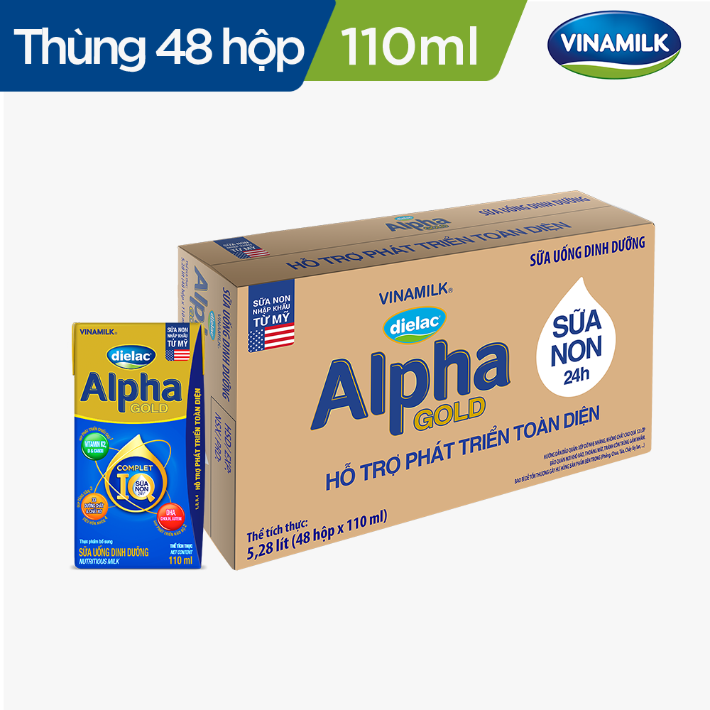 COMBO 48 HỘP SỮA BỘT PHA SẴN DIELAC ALPHA GOLD IQ
