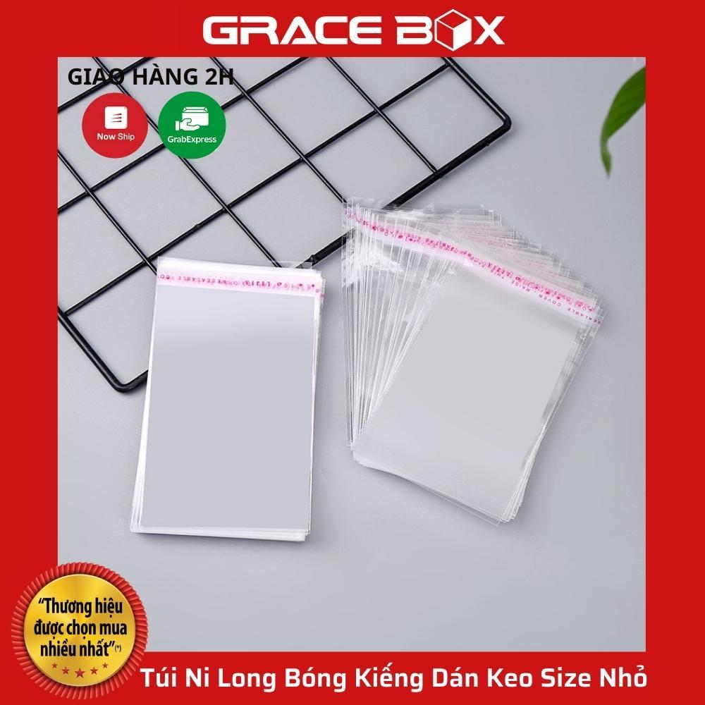 Set 100 Túi Ni Long Bóng Kiếng Dán Keo Size Nhỏ Đựng Phụ Kiện, Trang Sức, Bao Lì Xì