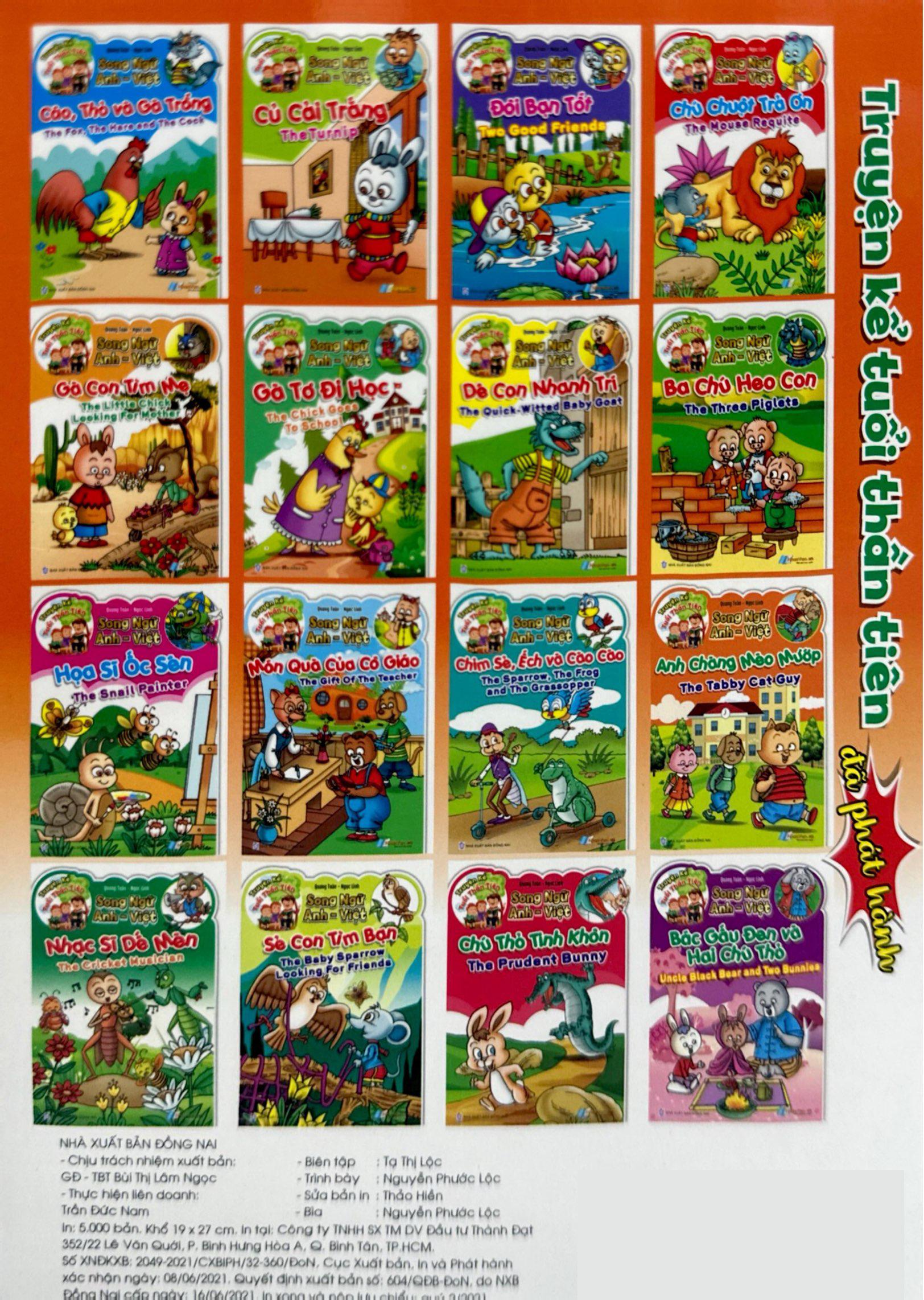 Sách - Truyện Kể Tuổi Thần Tiên - Song Ngữ Anh-Việt - Anh Chàng Mèo Mướp