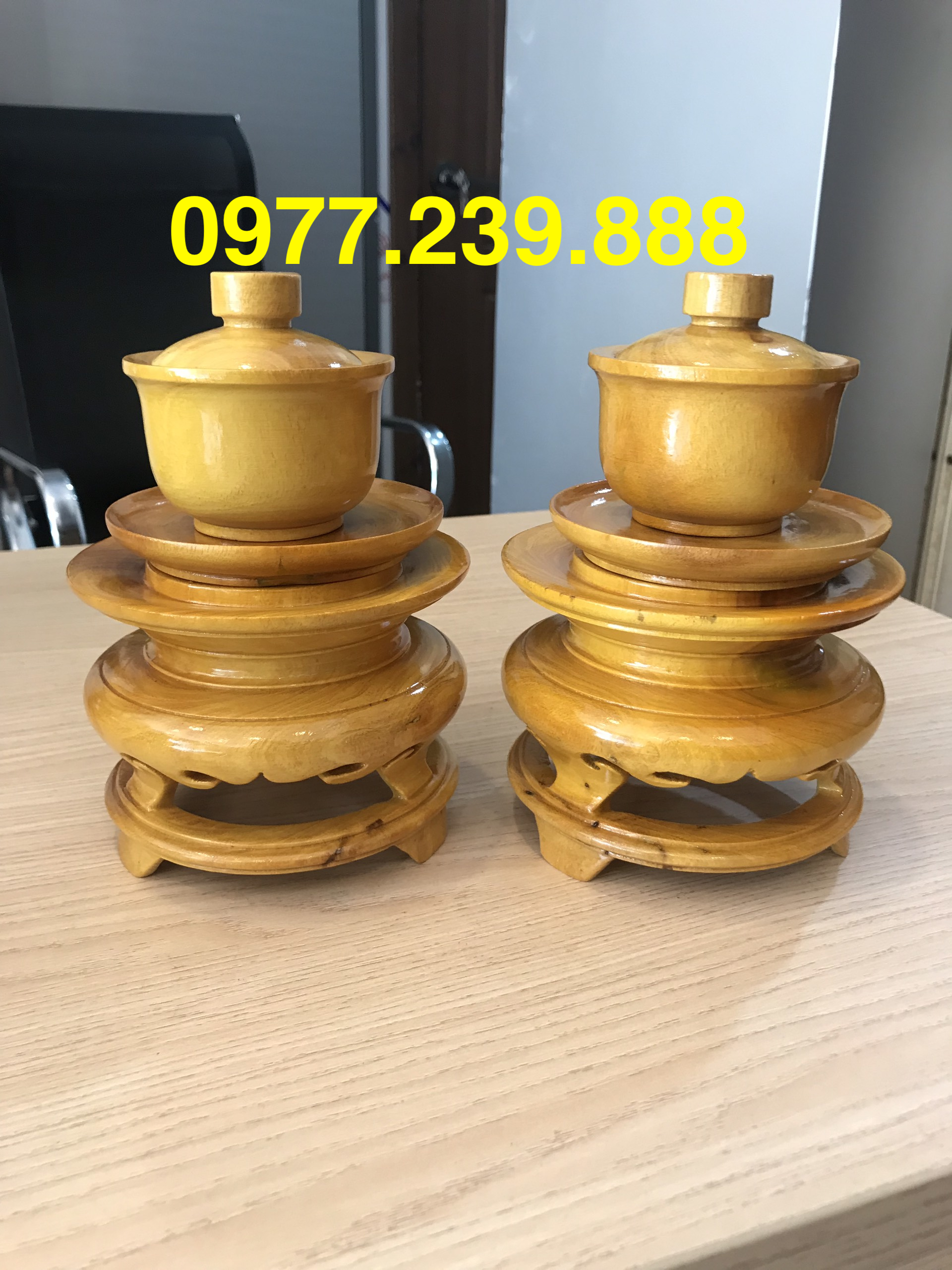 Đôi đài nước gỗ mít