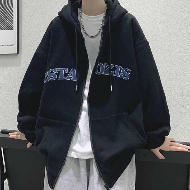 Áo KHOÁC Hoodie OZIS Ulzzang Unisex, Áo khoác dây kéo Chống Rét Cho Nam nữ Cho Cặp Đôi Chất Nỉ Unisex Form rộng Có 3 Màu Ulzzang