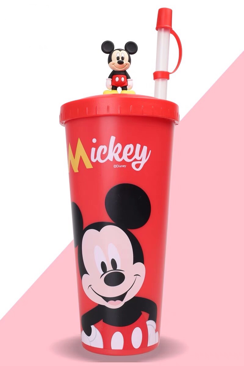 Ly uống lạnh hình chuột Mickey màu đỏ siêu cưng - PDM2506D