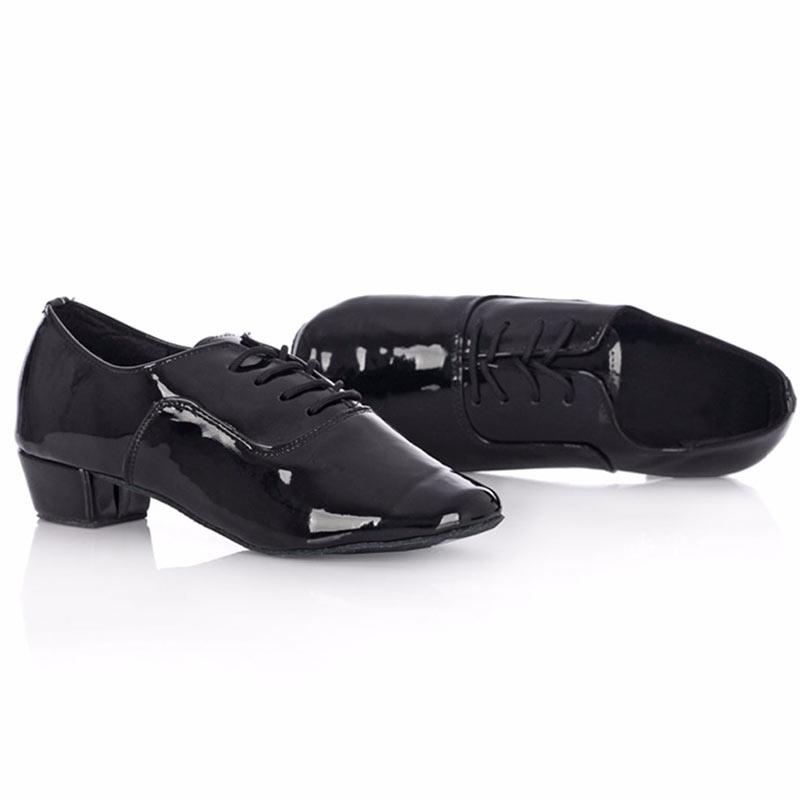 Đàn ông Latin Salsa Giày khiêu vũ dành cho người lớn Jazz Tango Dance Giày đen Color: Black Shoe Size: 4