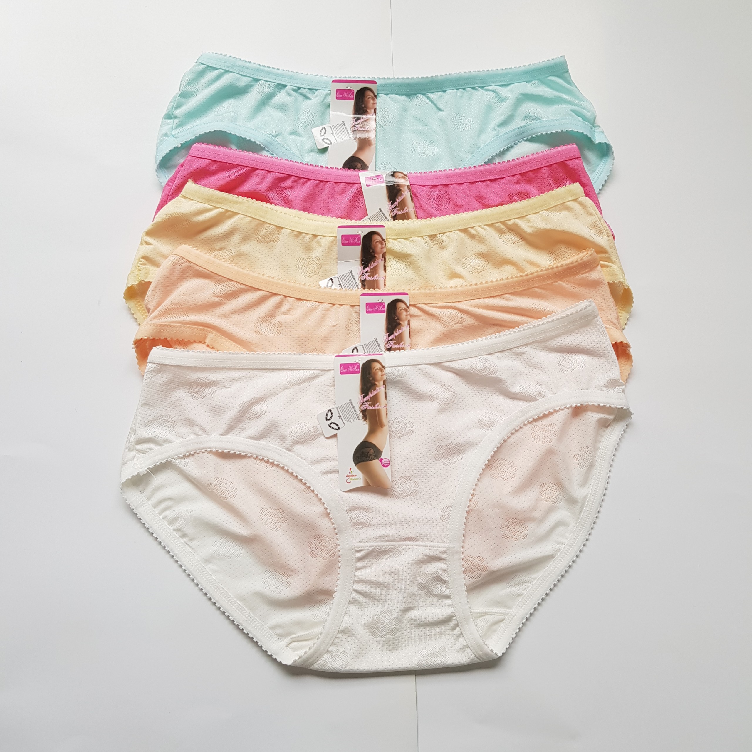 Combo 10 quần lót thông hơi hoa chìm fom to từ 48-58kg siêu đẹp