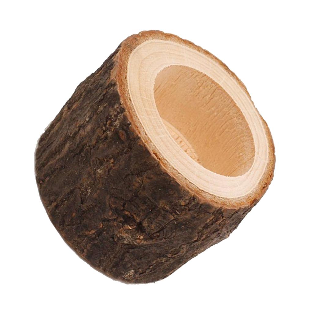 Chân Nến Bằng Gỗ Tự Nhiên Dùng Trang Trí Tiệc Cưới Độc Đáo