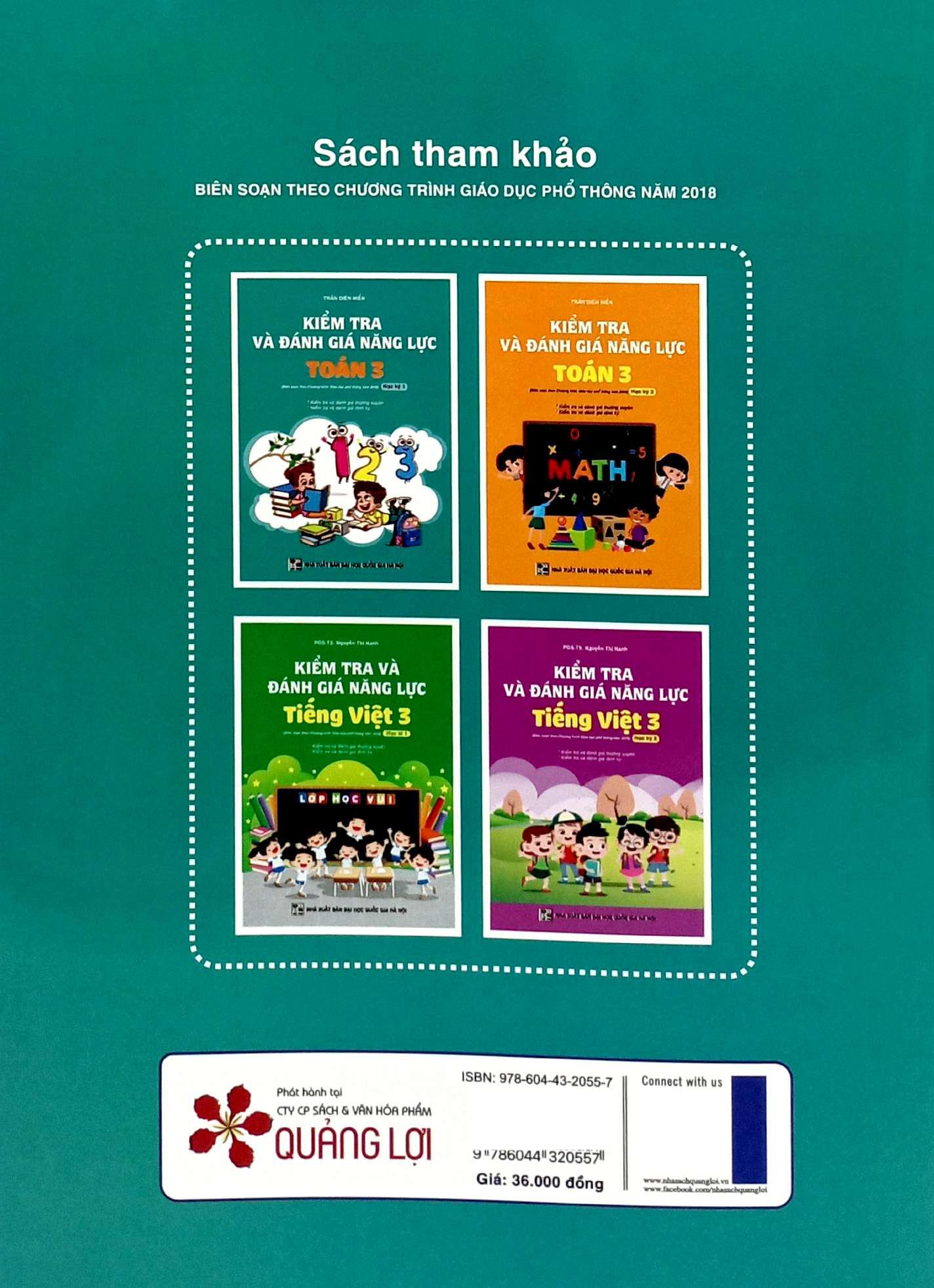 Sách - Kiểm Tra Và Đánh Giá Năng Lực Toán 3 - Học Kỳ 1 (Biên Soạn Theo Chương Trình GDPT 2018)