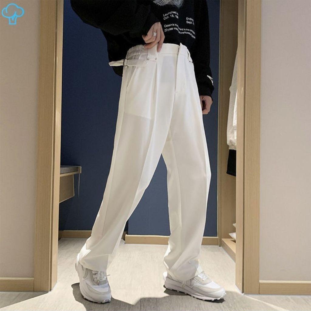 Quần tây ống rộng nam nữ TILAA FASHION quần âu vải ống suông Unisex phong cách Hàn Quốc QR001
