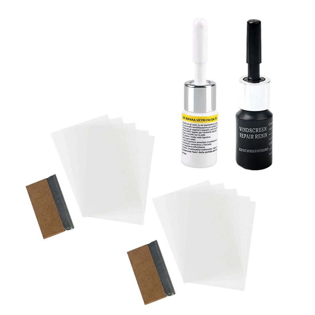 2x Car Windshield  Kit Widow Repairing Fluid Scratches Recovery Tool