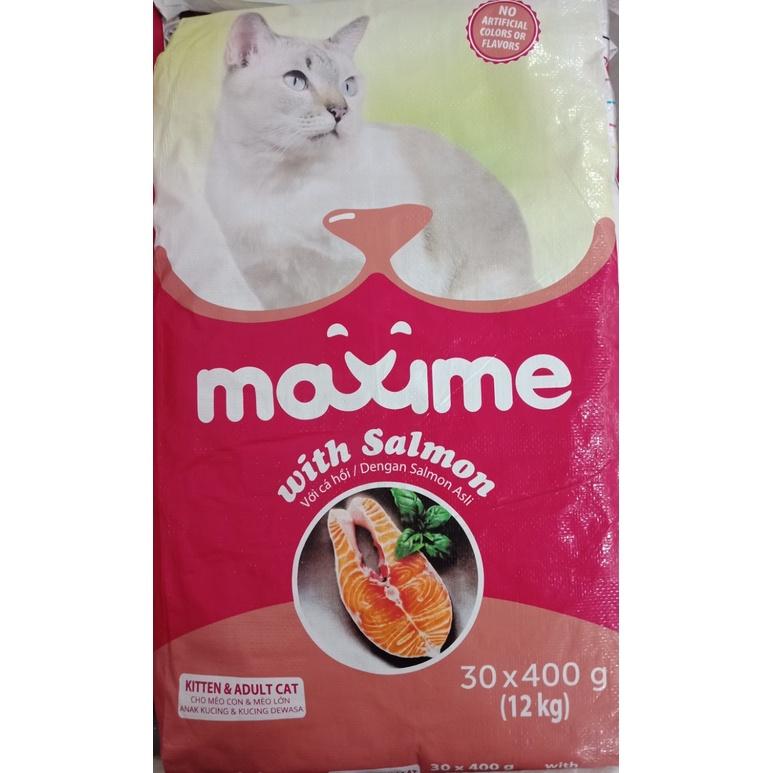 THỨC ĂN HẠT CHO MÈO MỌI LỨA TUỔI VỊ CÁ HỒI MAXIME GÓI 1.2KG