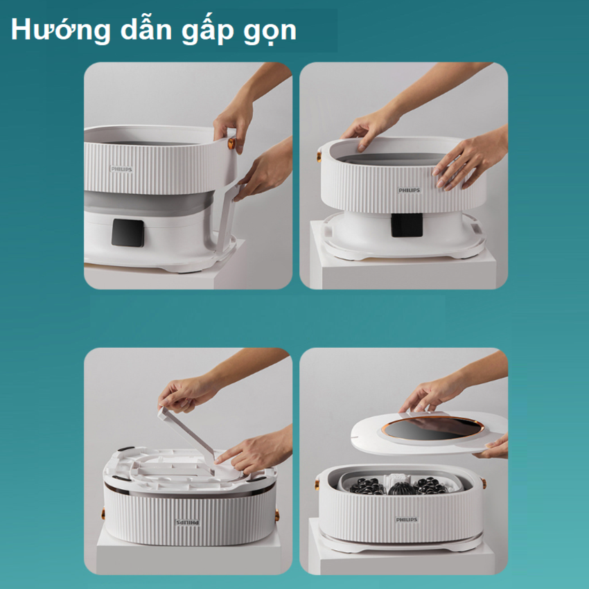 Bồn ngâm chân kiêm máy massage chân tự động Philips PPM3111F