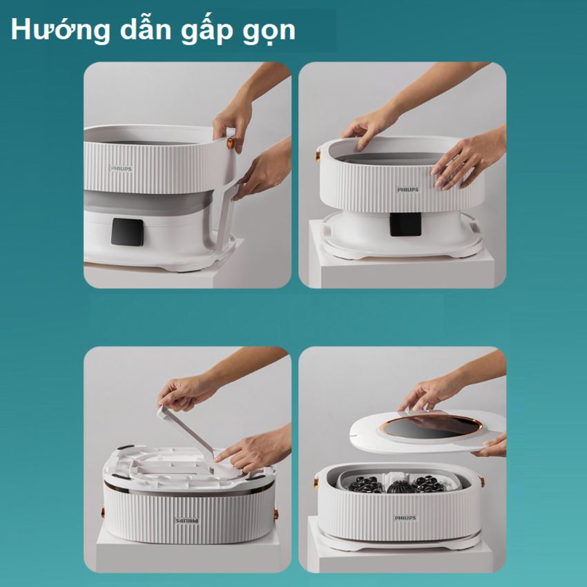 HÀNG CHÍNH HÃNG - Bồn ngâm kiêm máy massage chân tự động Philips PPM3111F