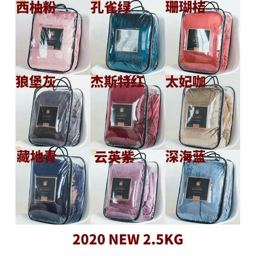 Chăn BLANKET Siêu Tuyết Mềm Mịn kt 2mx2m3 Túi Xách Sịn Xò PP