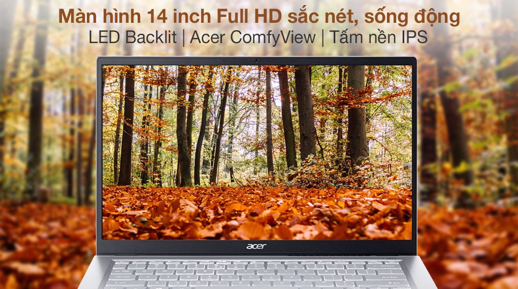 Máy Tính Xách Tay Laptop Acer Swift 3 SF314-511-55QE - Hàng Chính Hãng