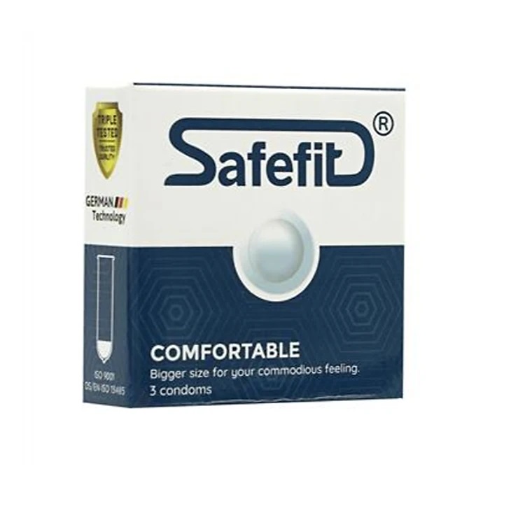 Bao cao su SafeFit Comfortable Size 52 hộp 3 cái