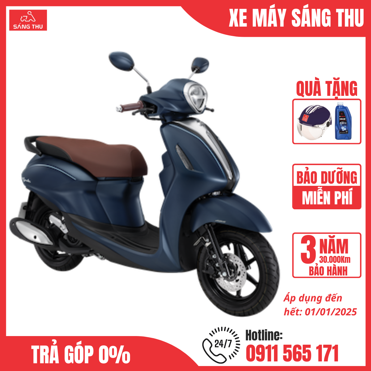 Xe Máy Yamaha Grande Blue Core Hybrid Phiên Bản Giới Hạn Hoàn Toàn Mới