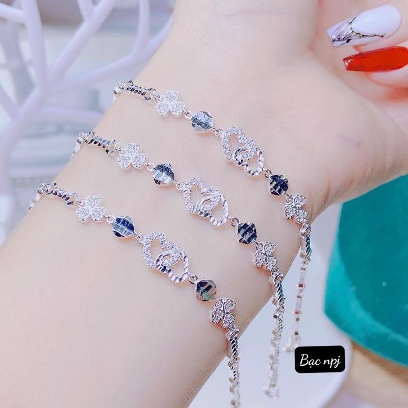 Mẫu lắc tay Npj ️ CAO CẤP ️ , Vòng Tay nữ Bạc Ta- Bạc Npj