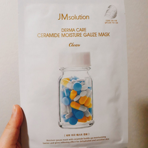 [ 10 miếng ] Mặt nạ phục hồi da hư tổn JMsolution Derma Care Ceramide Aqua Capsule Mask 30ml