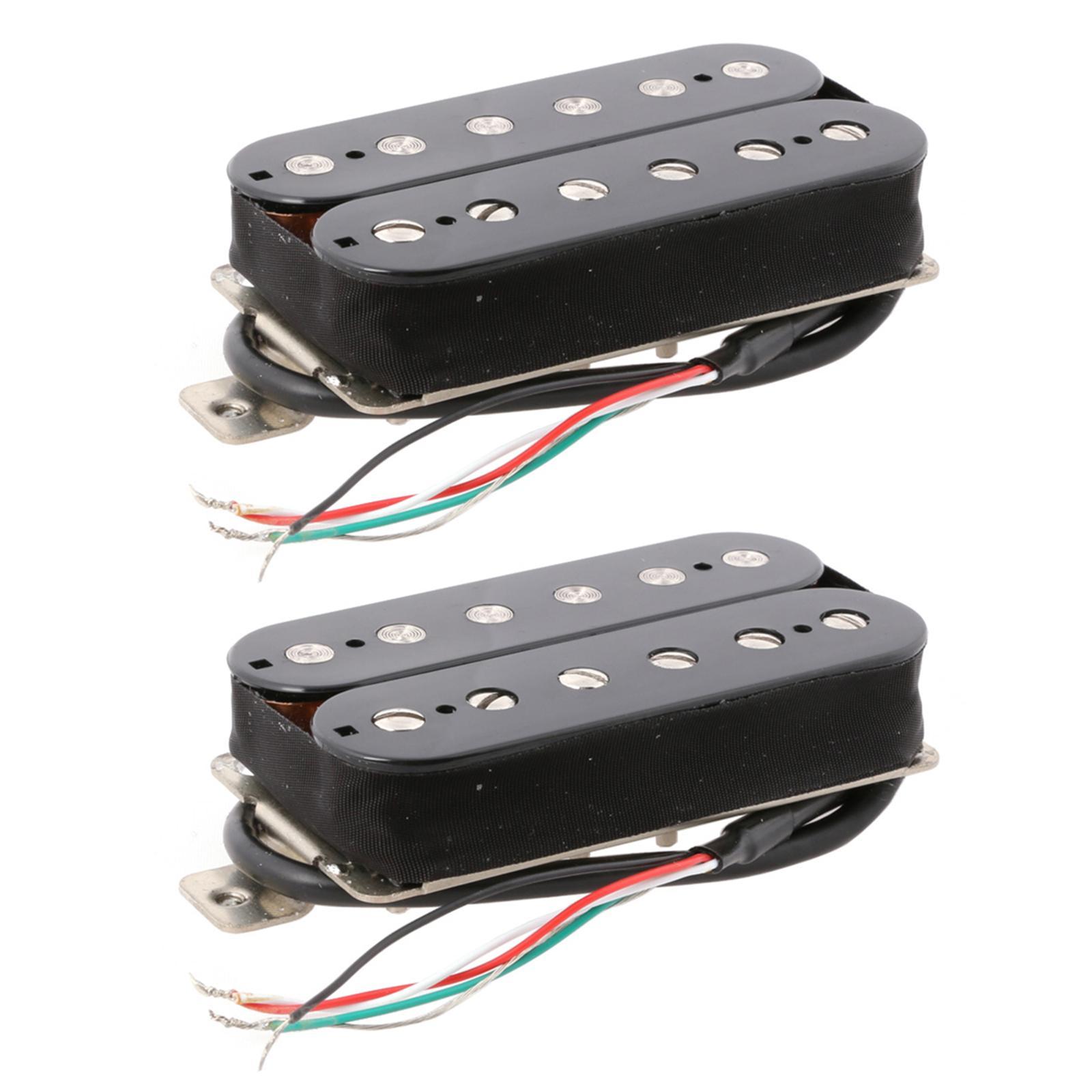 2 Pieces Guitar Pickup Double Coil Humbucker Low Noise for Electric Guitar