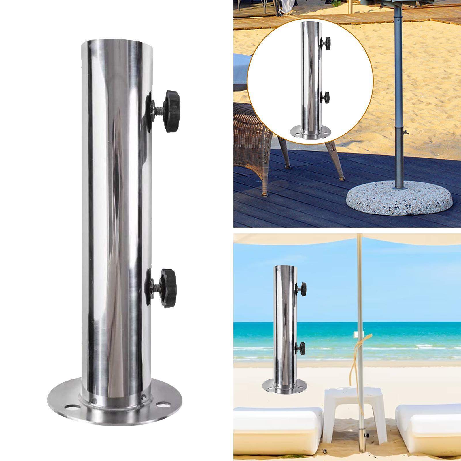 Deck Umbrella Base Stand Umbrella Mount Replacement Parasol Umbrella Clamp Sun Umbrella Holder for Pontoons Docks Beach Backyard