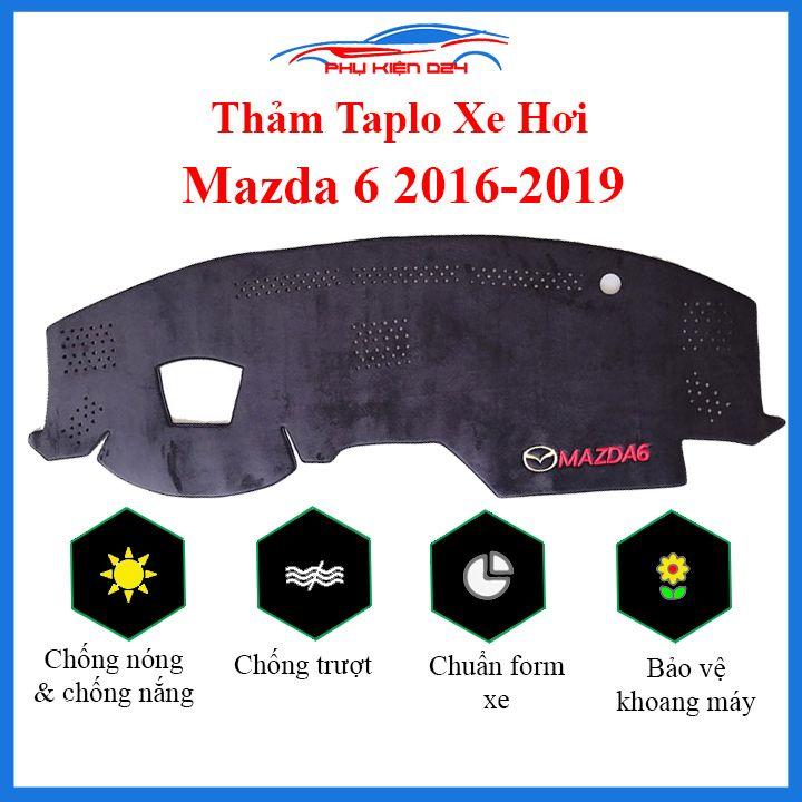 Thảm taplo cho Mazda 6 2016-2017-2018-2019-2020-2021-2022 chống nắng nóng làm mát xe mở rộng tầm nhìn