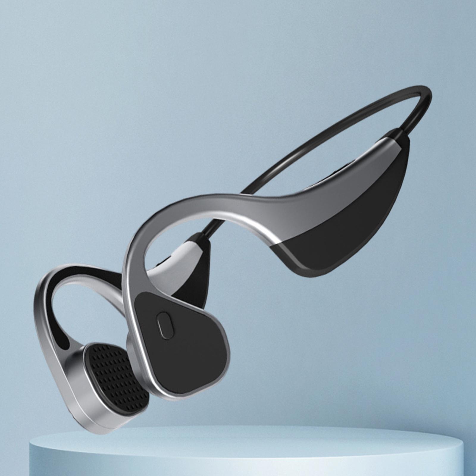 Bone Conduction Swimming Headphones Bluetooth 5.0 IP67 Waterproof Wireless Open Ear Headset for Swimming Running Cycling Driving Gym