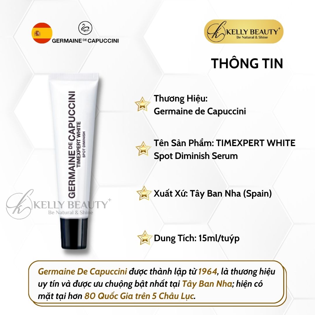 Tinh Chất Chấm Nám Geramine TIMEXPERT WHITE Spot Diminish - Phân Giải Hắc Tố, Mờ Đốm Nâu Đen | Kelly Beauty