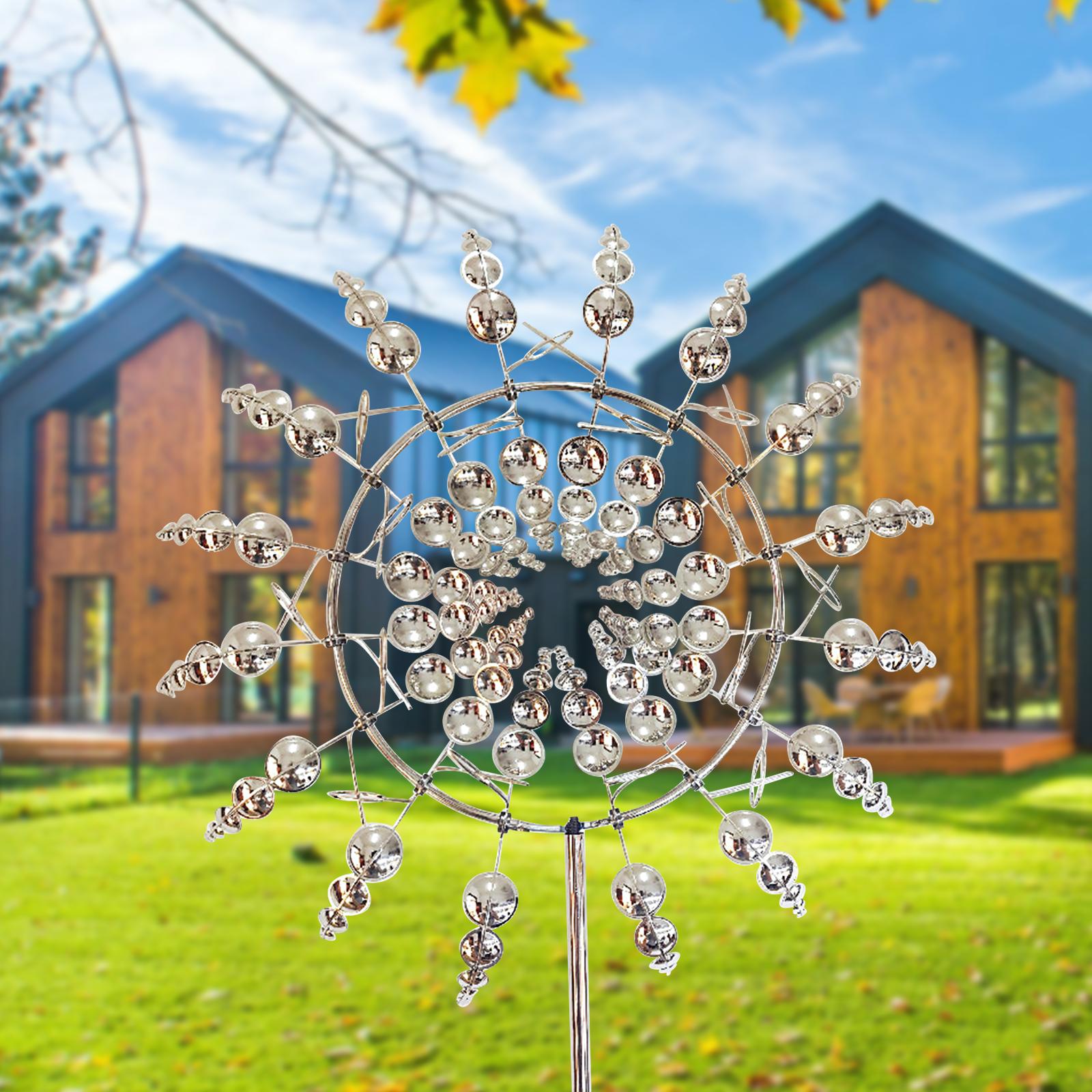 Cối Xay Gió Bằng Kim Loại Độc Đáo 31Cm