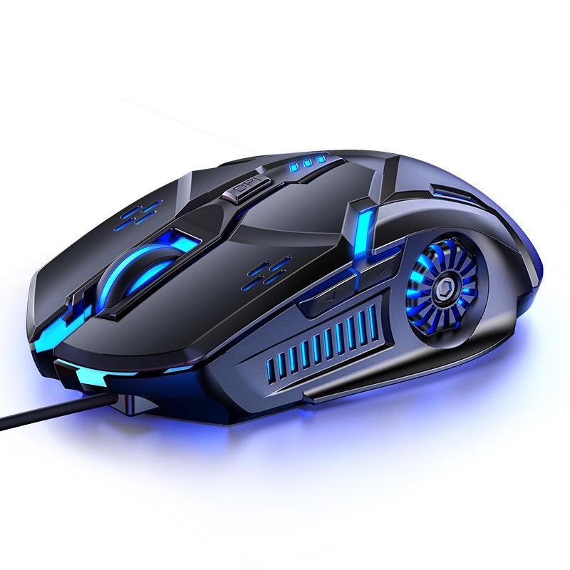 Chuột gaming máy tính có dây game thủ LED nhiều màu V6 3600DPI