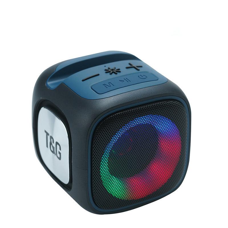 Loa Bluetooth không dây di động có đèn LED RGB EONKO TG-359 hỗ trợ TF USB AUX Tai nghe TWS Pin sạc Màu sắc: đỏ TG-359