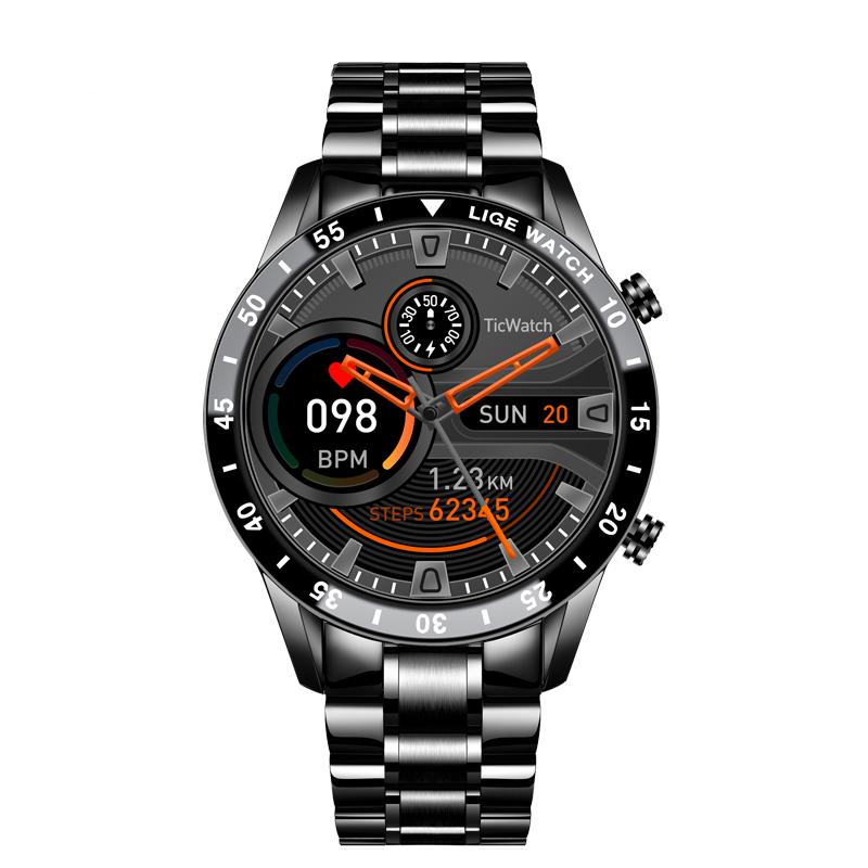 2023 MỚI MỚI CIRCLE Touch Màn hình thép Thép Luxury Bluetooth Call Men Watch Smart Watch WaterProof Sport Activity Hộp đồng hồ