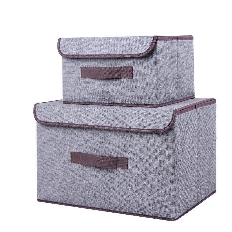 Hộp Vải Đựng Chăn Màn, Đựng Quấn Áo, Đồ Chơi, Đựng Đồ Đa Năng, Có Nắp Đậy, Phom Cứng Chắc Bền