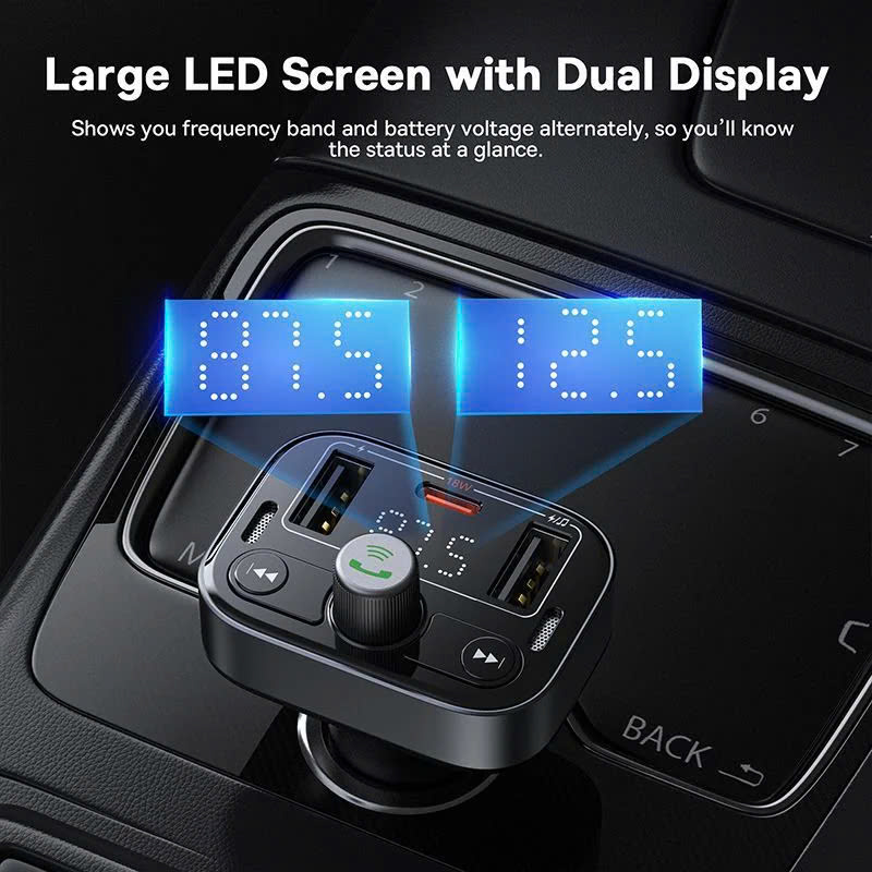 Bộ Tẩu Sạc Đa Năng Phát Nhạc Trên Xe Hơi Baseus S-09 Pro Series Car FM Transmitter [ HÀNG CHÍNH HÃNG ]