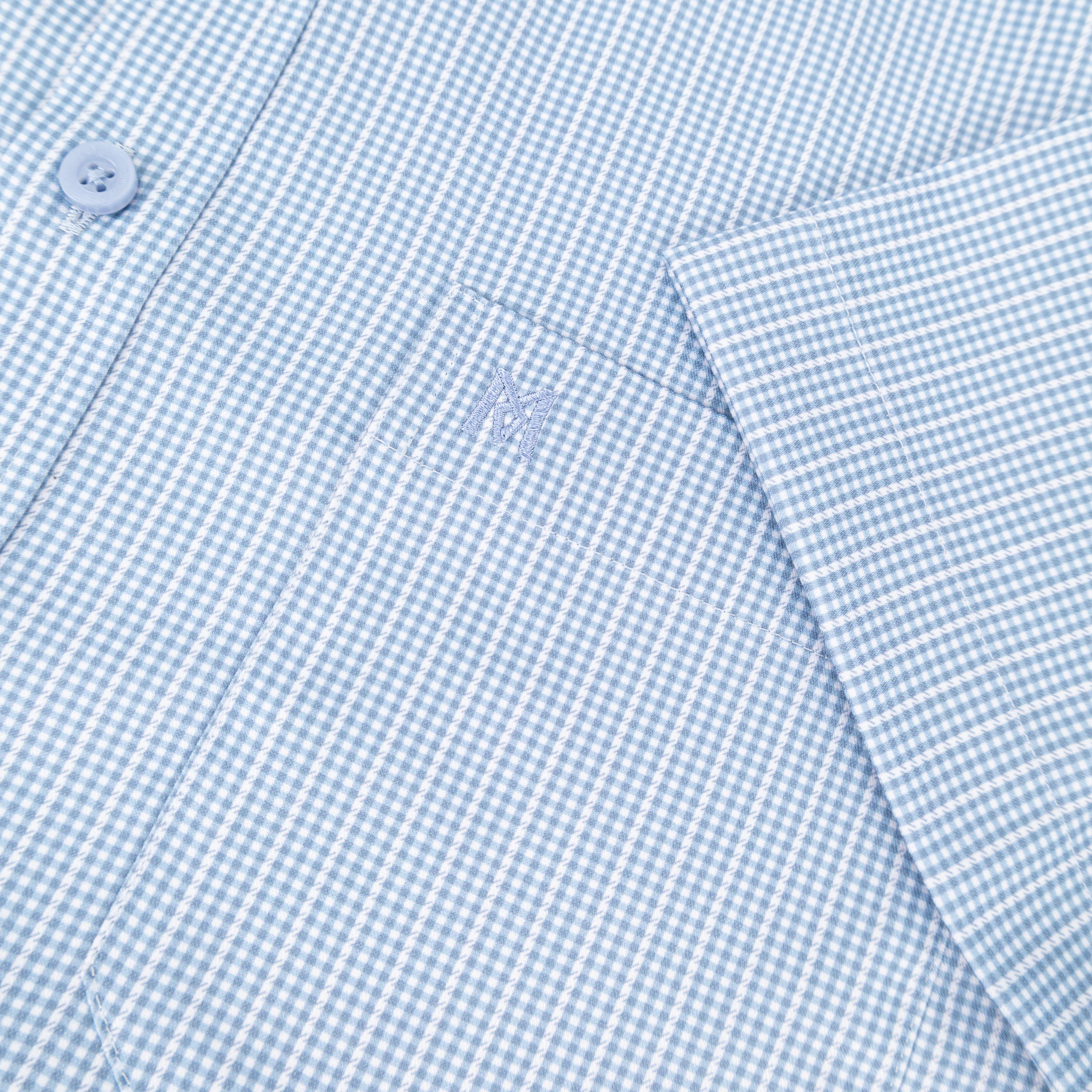 Áo sơ mi nam KHATOCO ngắn tay A1MN538S2-CNCR873-2711-N