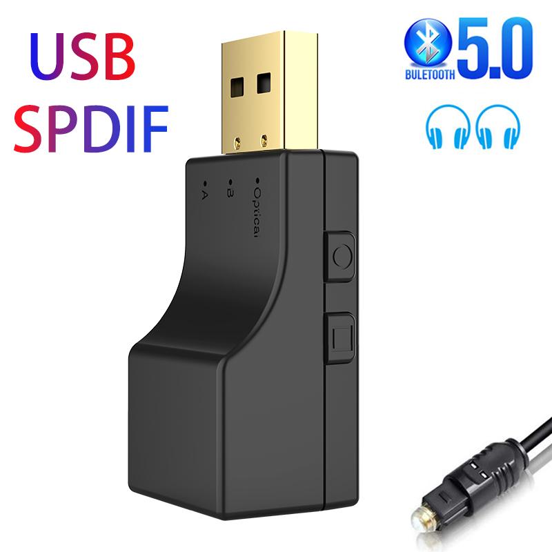 2-in-1 Usb / Optical Bluetooth-compatible Transmitter Compatible For Xbox Ps4 Switch Wireless Audio Adapter