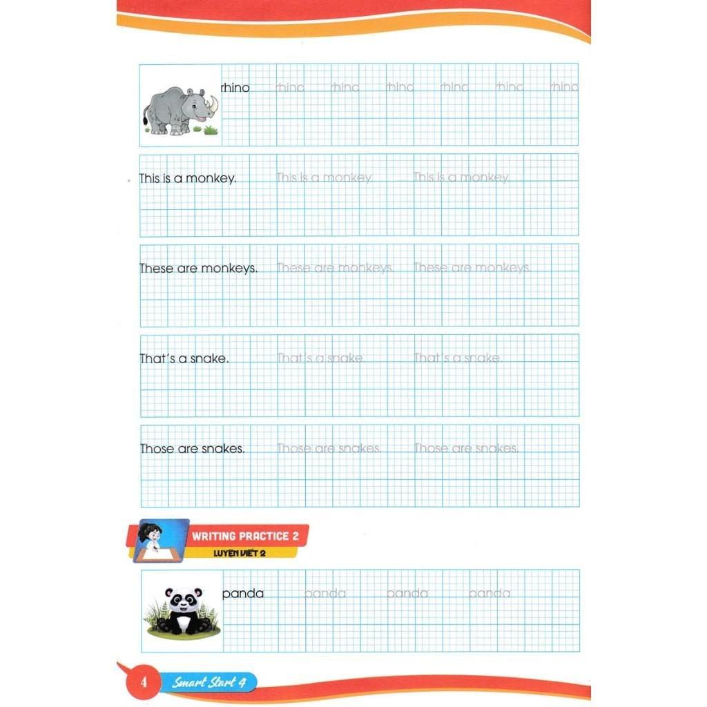 Sách - Em Luyện Viết Tiếng Anh Và Nhớ Từ Vựng Smart Star 4 - Bám Sát SGK I-Learn Smart Start 4 - Hồng Ân