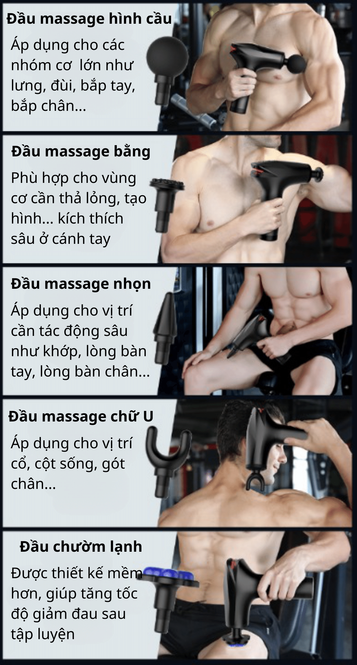 Máy Massage Cầm Tay CAO CẤP Toàn Thân 8 Cấp Độ KH520, Máy Matxa Lưng Cổ Vai Gáy, Tặng Kèm Massage Cổ