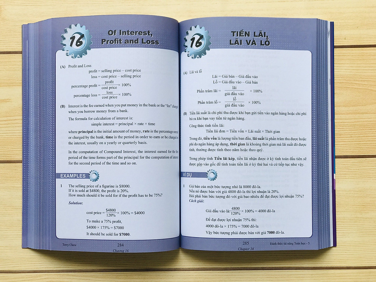 Sách - Đánh Thức Tài Năng Toán Học 05 Song Ngữ - Toán lớp 5, lớp 6 ( 11 -13 tuổi )