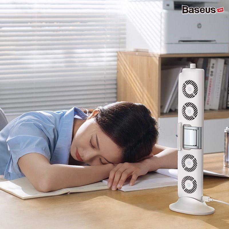 Quạt Mini Thông Minh Baseus Refreshing Monitor Clip-On &amp; Stand-Up Desk Fan