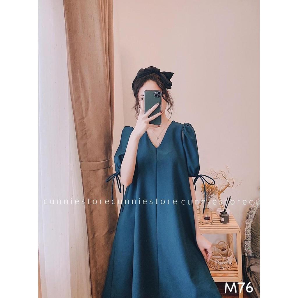 Váy bầu, đầm bầu công sở chất lụa mát mẻ không nhăn