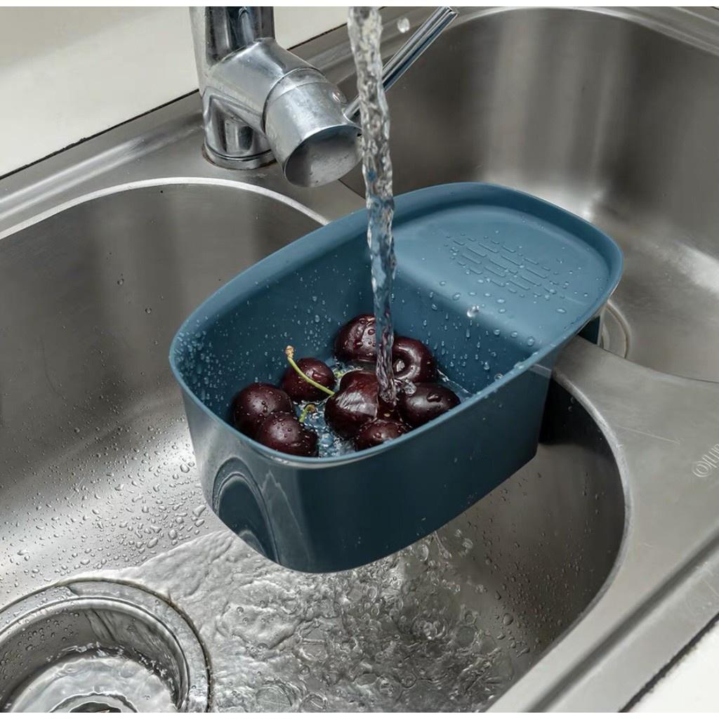 Khay Nhựa Lọc Rác Treo Bồn Rửa Hoa Quả Rau Củ