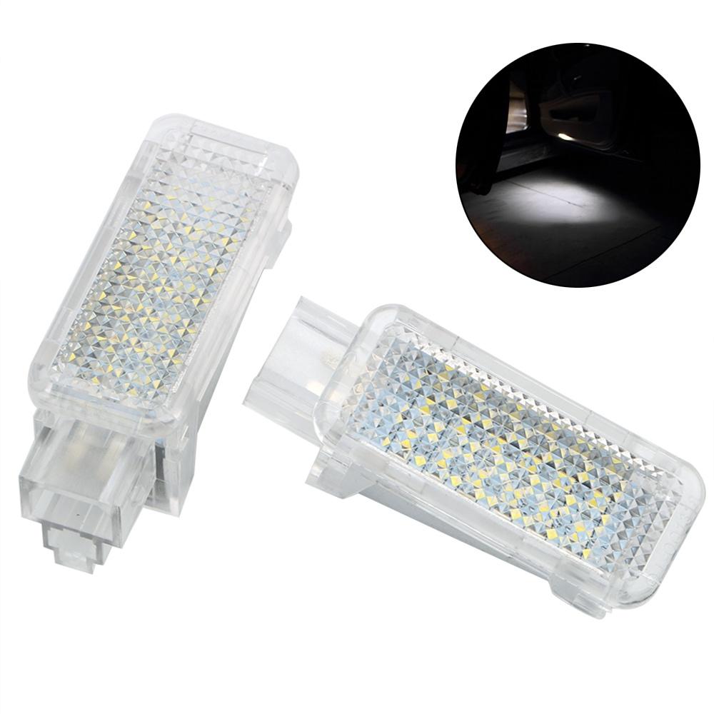 Set 2 đèn LED 6500K 12V ánh sáng trắng siêu sáng gắn cửa xe hơi Audi A3/A4/A6/VW