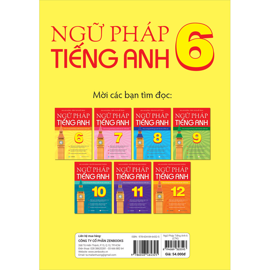 Ngữ Pháp Tiếng Anh Lớp 6 (Theo CT Khung Của Bộ GD&ĐT)